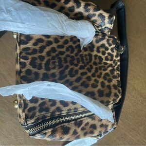 NWT Leopard Print Crossbody Bag